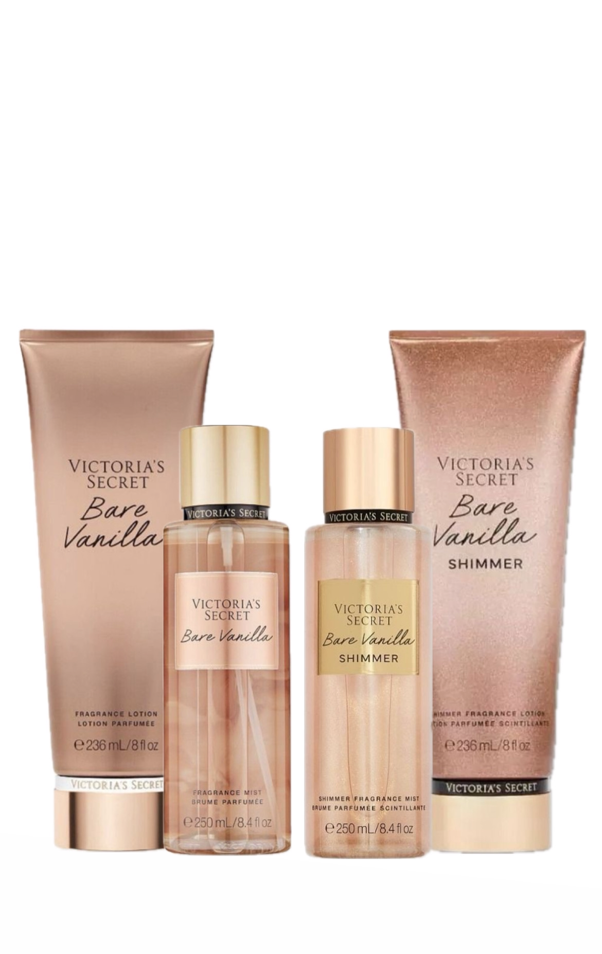 Promo na Beauty - Bare Vanilla Tradicional & Shimmer (4 produtos) VS